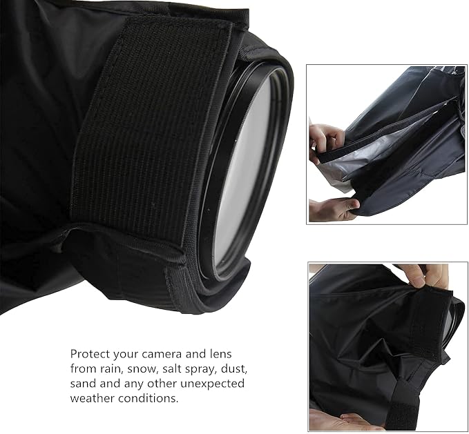 Professional DSLR Camera Rain Cover Gear Large Sleeve Protection