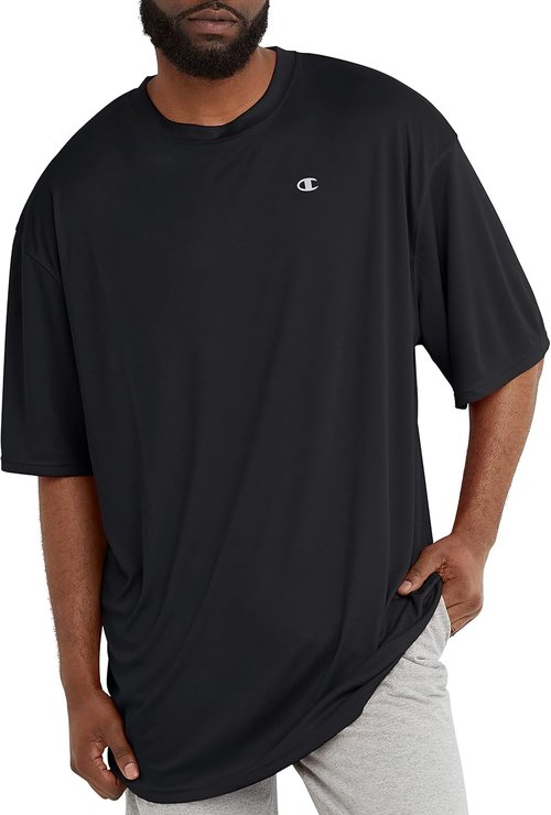 Champion Men's Athletic T-Shirt - Moisture-Wicking, Anti-Odor Comfort | Regular & Big Sizes