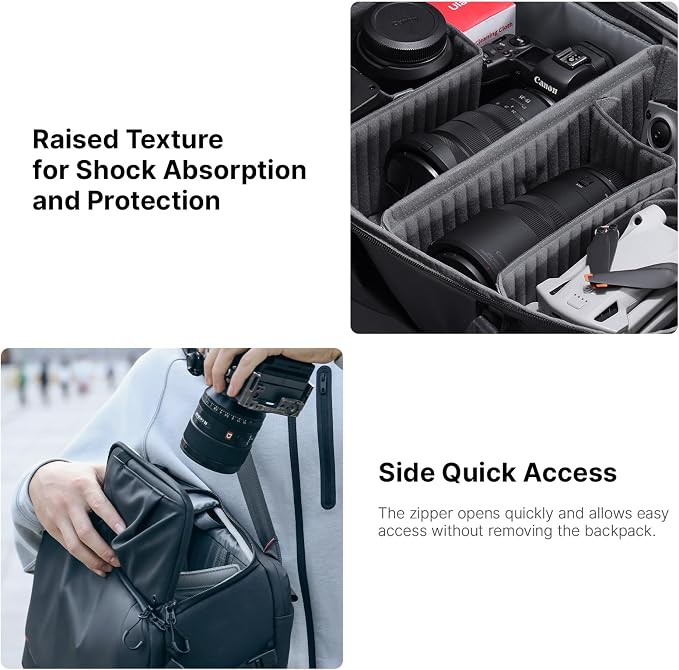 UURig ULANZI BP09 Traker Camera Backpack • 22L • Versatile Camera Travel Bag •