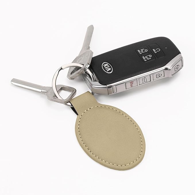LaserGram Oval Keychain, Disc Golf, Personalized Engraving Included