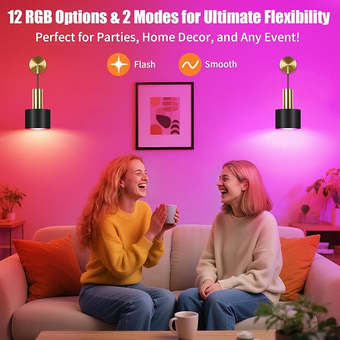 VerRon Rechargeable Battery Operated Wall Sconce Set of Two, Black & Gold Wireless Battery Powered Lights with Dimmable Detachable Bulbs & Remote, Modern Sconces Wall Decor for Bedroom Living Room