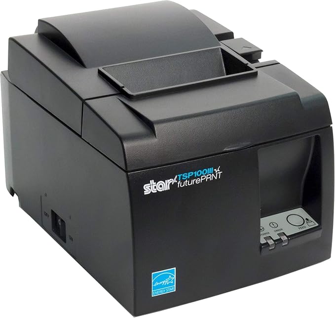 Star Micronics TSP100 Series, Monochrome, Thermal Receipt Printer, USB Cable