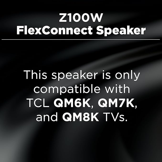 TCL Z100 Wireless Home Theater Speaker with Dolby Atmos FlexConnect Technology with Bluetooth Music Streaming, 170W Output Power, Smart Calibration (Pack of 2)