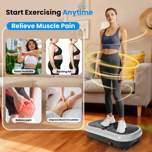 AXV Vibration Plate - Full Body Fitness Machine for Weight Loss | Shaking Exercise Platform