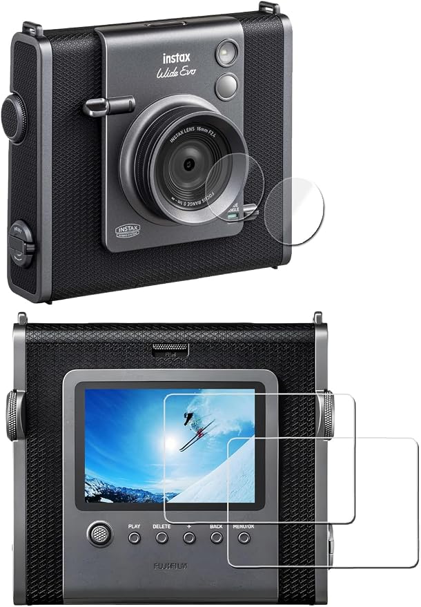iDaPro Screen Protector for Fujifilm Instax WIDE EVO Tempered Glass + PET Film