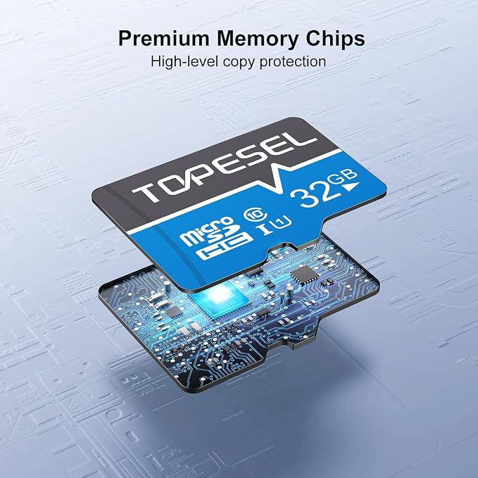 TOPESEL 10 Pack 32GB Micro SD Card Class 10 Micro SDHC Memory Card UHS-I