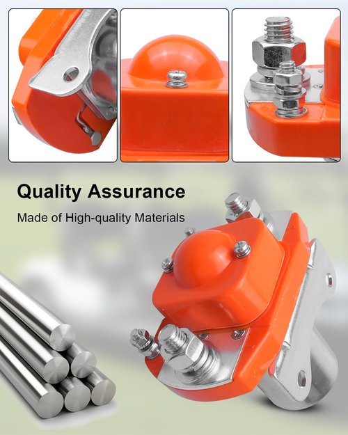 48V 200A Contactor Solenoid Fit for HDK/Evolution 48V Golf Cart Evolution Golf Classic 2/4 Evolution Golf Carrier 6/8 Evolution Golf Forester 4/6 HDK Golf Carts Turfman 200/800/1000 Replace 2.04.0009