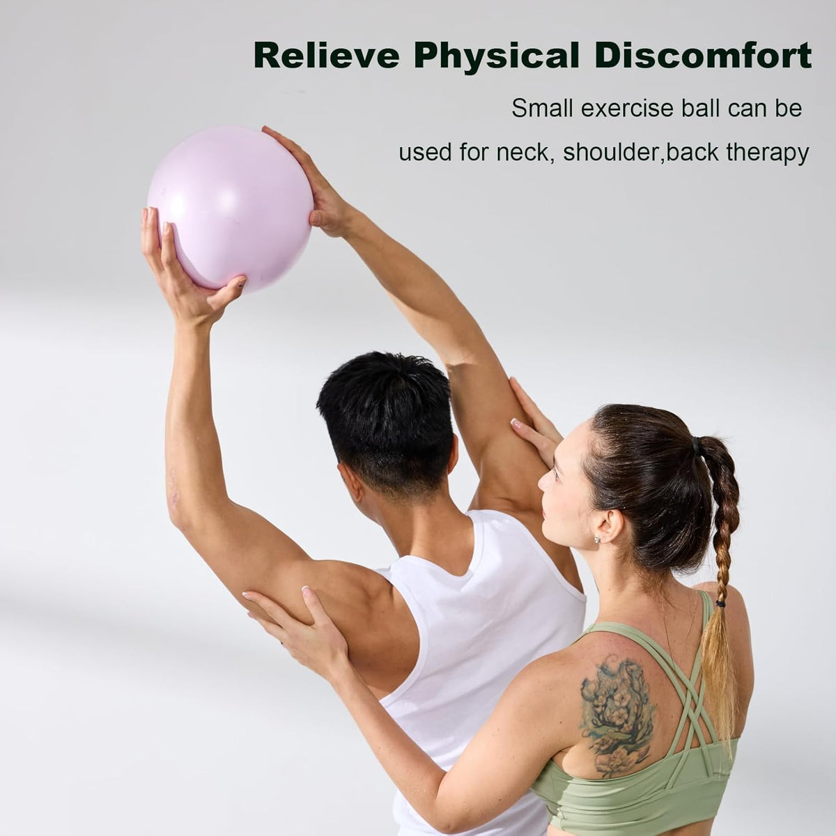 Skiennix Exercise Ball - 9 Inch Anti-Burst Pilates & Yoga Ball for Fitness & Therapy