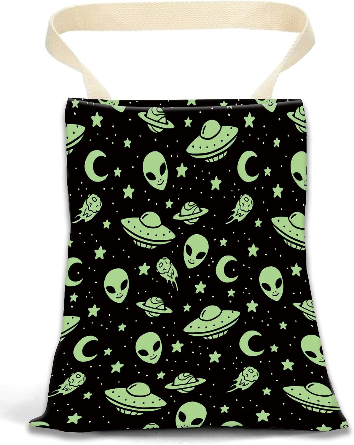Car Garbage Can, Hanging Car Trash Can Bag for Vehicle, Cute Car Back Seat Organizer, Cute Green Alien