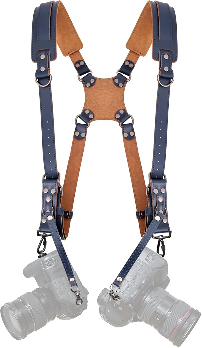 Padwa Lifestyle Blue Dual Camera Harness Strap