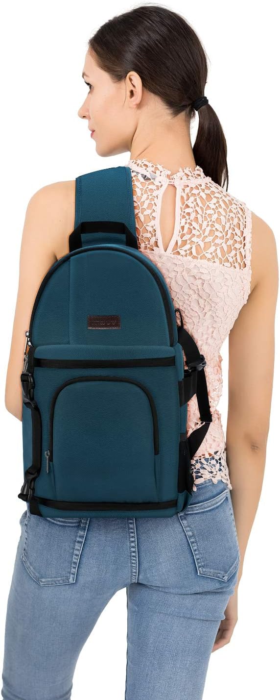 MOSISO Camera Sling Bag, DSLR/SLR/Mirrorless Camera Case Shockproof Photography