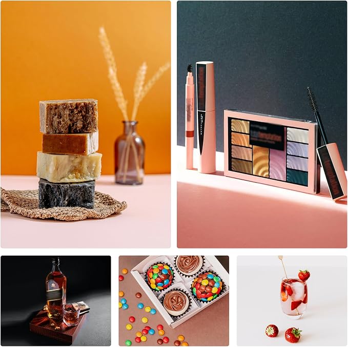 Meking 9PCS 16Patterns Product Photography Backdrops, Photo Background Flat Lay