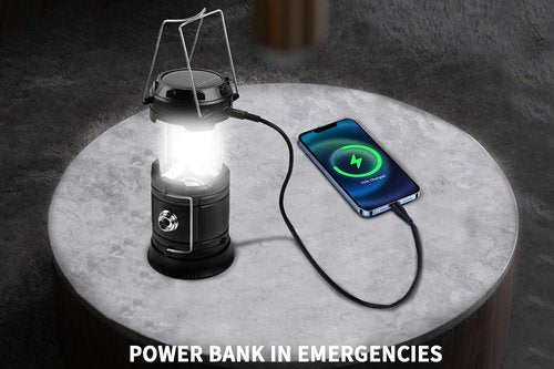 KunHe 5-Pack Portable LED Camping Lanterns - 1800mAh, Waterproof & USB Rechargeable for Outdoor Use