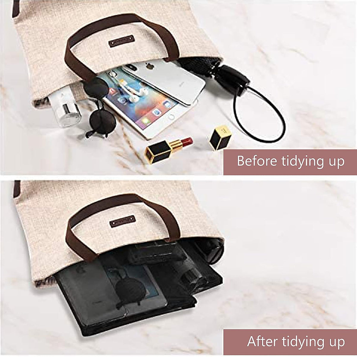 EASYFUN 6 Pieces Mesh Cosmetic Bag With Zipper Portable Travel Organizing Zipper Pouch Toiletries Makeup Pouches For Home Travel Accessories Diaper Bag
