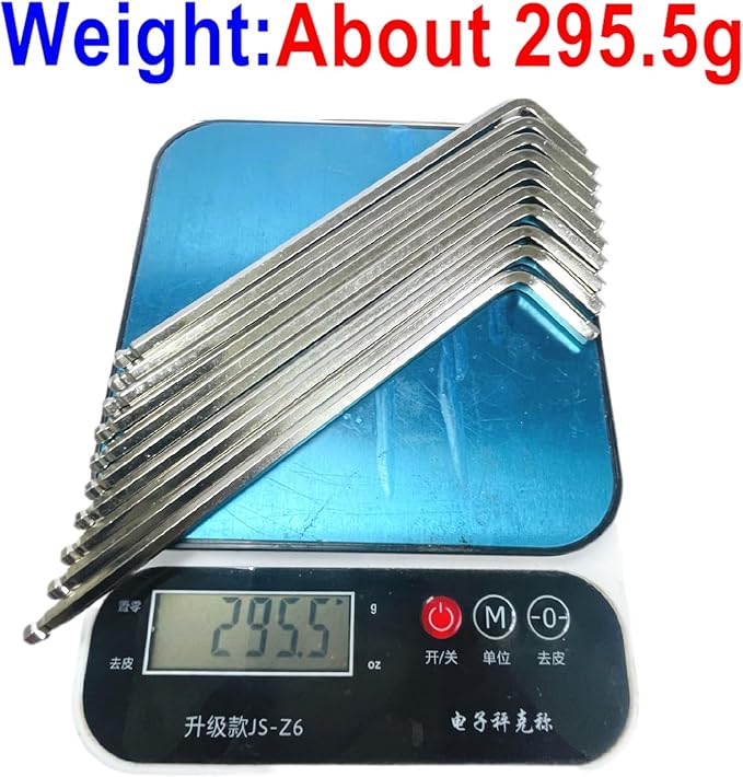 10pcs 5mm Ball End Allen Wrench sets,5mm Hex Key Wrench set,5mm ball end Hex Driver allen key Door Key L Shaped hex wrench set with Long Arm 156mm lengh.5mm ball end hex wrench