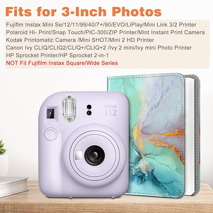 Fintie Instax Mini Photo Album for 2x3-Inch Film