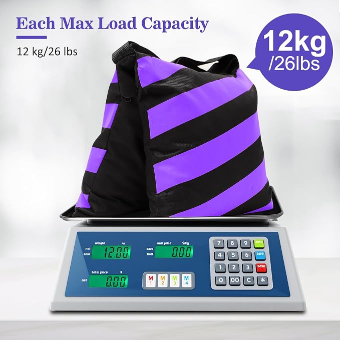 4 Packs Purple Sandbag Weight Bags