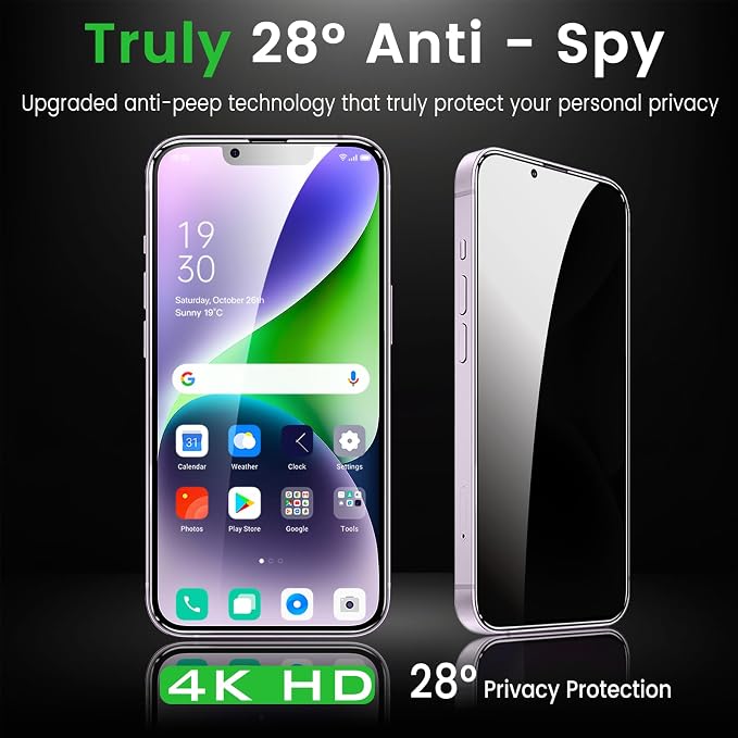 Romkasi 3 Pack Privacy Screen Protector