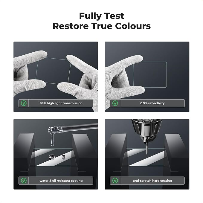 K&F CONCEPT 3pcs Screen Protector Compatible