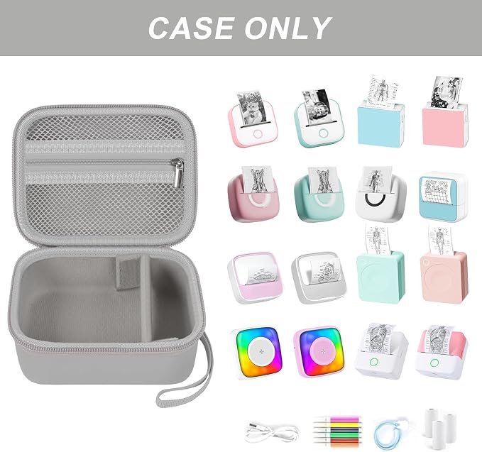 ANKHOH Label Maker Case for Memoking T02/ for Phomemo M02/ M02S/ M02 Pro/ Q30S/