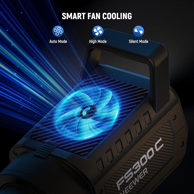 NEEWER 300W RGB LED Video Light APP/2.4G Control 17 Effects, 2500-7500K