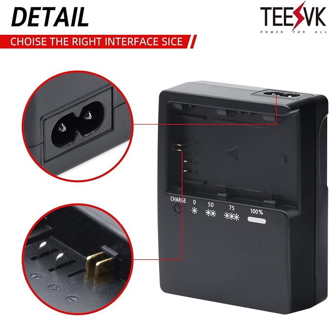 LP-E6 Battery Quick Charger for Canon: Compatible