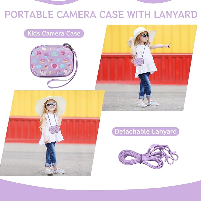 Leayjeen Kids Camera Case Compatible