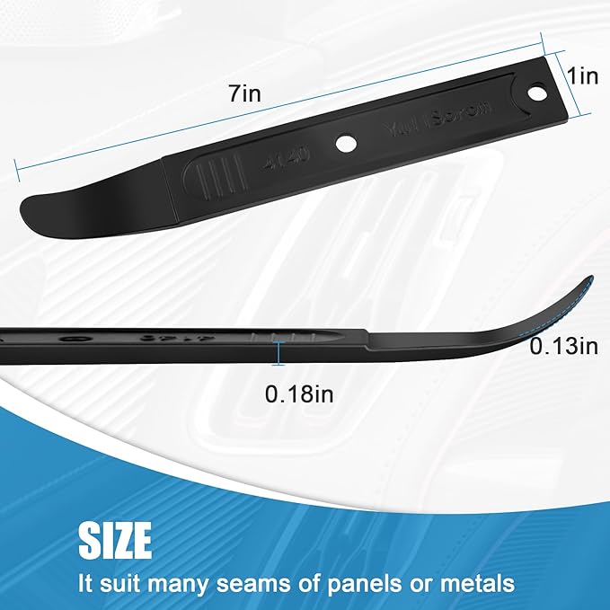 4140 Pry Tool,Pry Bar Trim Removal Tool,Pocket Pry Bar,Automotive Trim Removal Tool Kit,Aircraft Trim Removal Pry Tool,Interior and Exterior Trim Removal Kit for Planes