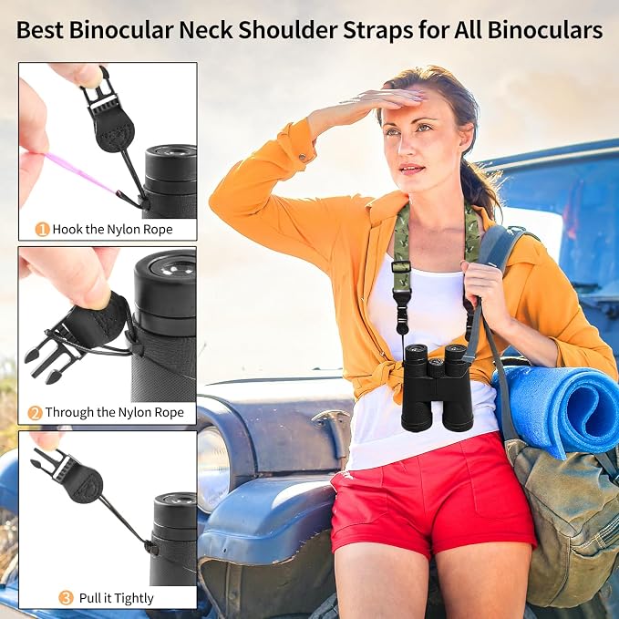 FIEIL Adjustable Shoulder Strap, Nylon Camera Strap, Comfortable Neck Strap