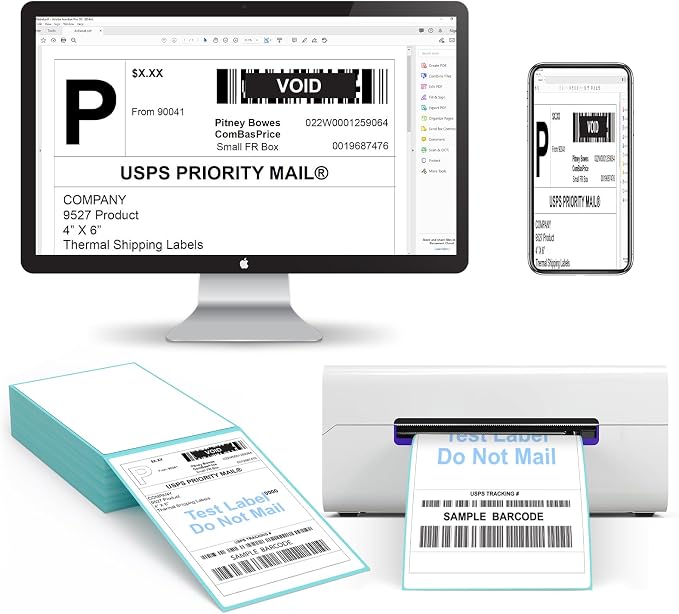 9527 Product Fanfold 4 x 6 Direct Thermal Labels