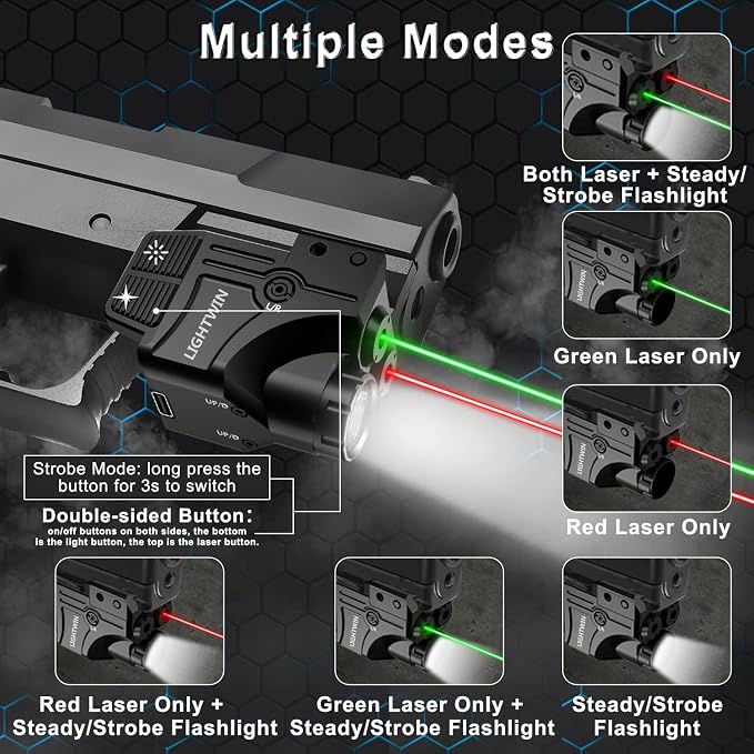 Red/Green/Blue/Purple Laser Beams