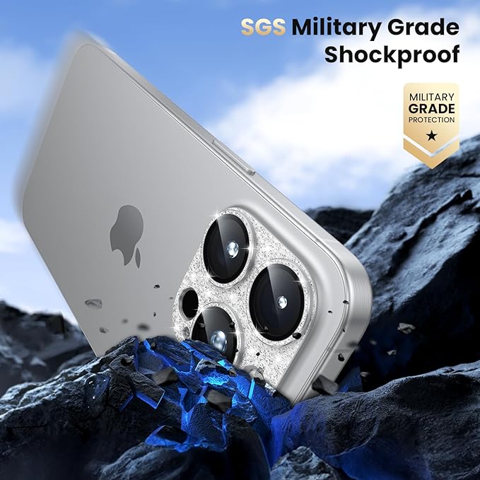 WSKEN for iPhone 16 Pro/iPhone 16 Pro Max Camera Lens Protector, Metal Aluminum