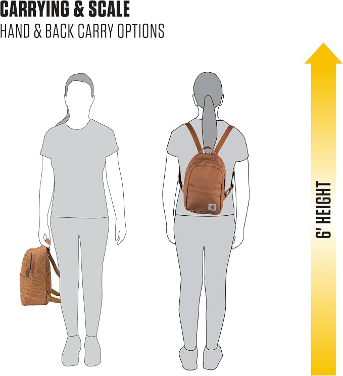 Carhartt Classic Mini Backpack, Water-Resistant Backpack