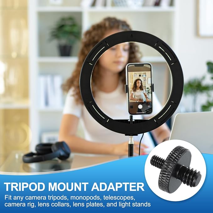 PATIKIL Tripod Screw Adapter 1/4" Male to M4 Male, 18 mm