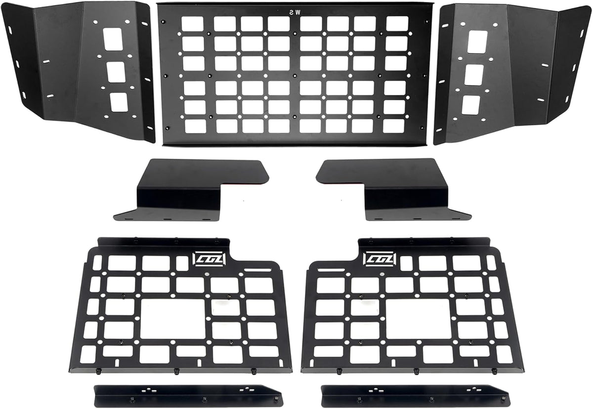 HIGH FLYING for Land Rover Defender 2022 2023 2024 2025 Car Rear Window Modular Storage Side Panels System&Trunk Shelf Organizer Luggage Carrier Aluminum Alloy (Side+Roof Panel)
