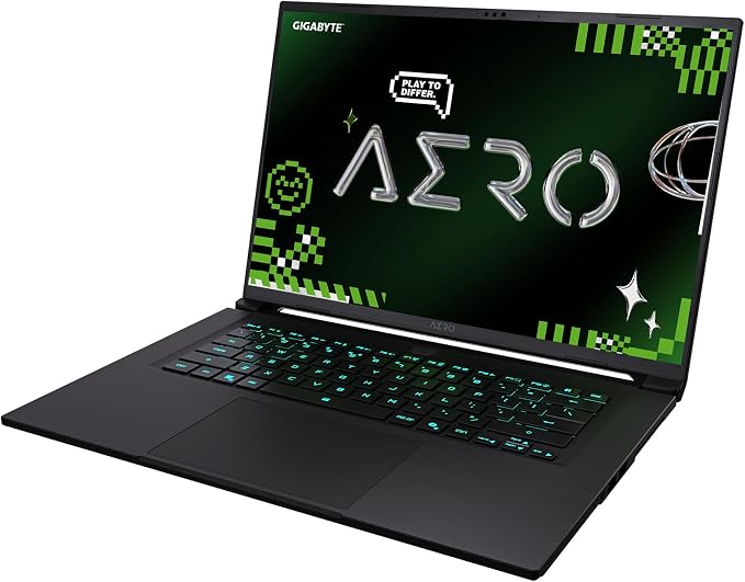GIGABYTE AERO X16, Copilot+ PC - 165Hz 2560x1600 WQXGA - Manufactured by NVIDIA GeForce RTX 5070 - AMD Ryzen AI 9 HX 370-1TB SSD with 32GB DDR5 RAM - Windows 11 Home - Space Gray - 2WHA3USC64AH
