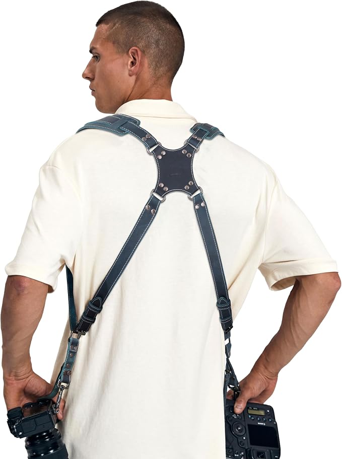 Padwa Lifestyle Dark Green Dual Camera Harness Strap