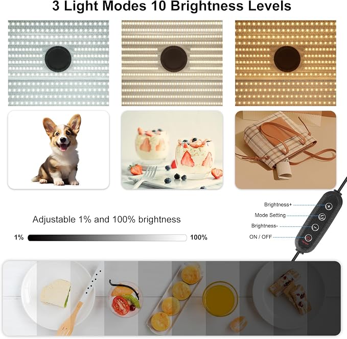 PULUZ Large Light Box, 24x16 inch Photo Studio Box, Photo Background Shooting