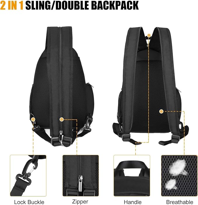 BAIGIO Camera Sling Bag Small Camera Backpack