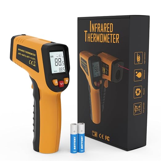 KNINE OUTDOORS Infrared Thermometer Laser Temperature Gun, -58℉ to 1112℉