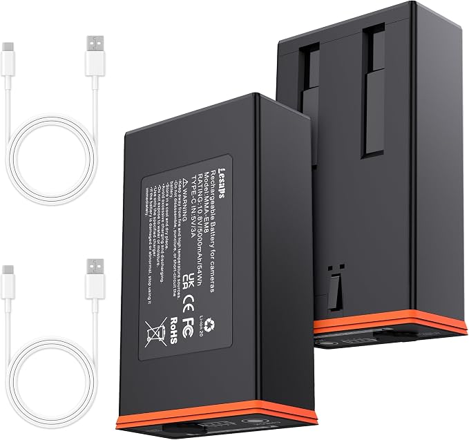 Lesaps 2-Pack 5000mAh Moultrie Power Mag Replacement Battery
