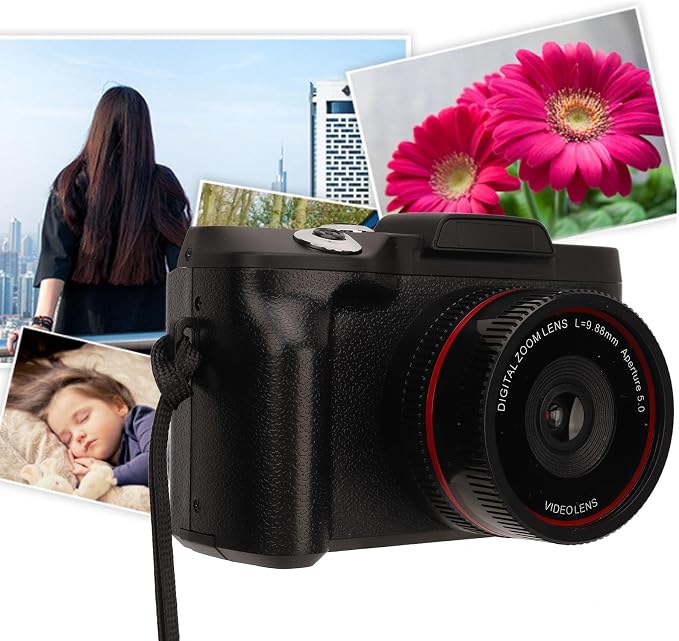 1080P Digital Camera for Photography and Video, 16MP 16X Digital Zoom 2.4 inch