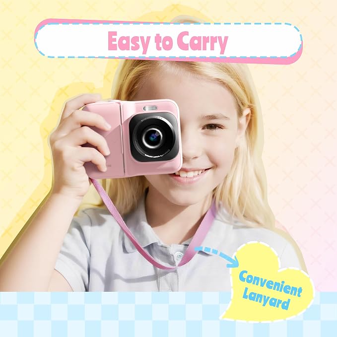 Instant Print Camera for Kids, Christmas Birthday Gifts for Girls Boys Age 3-12