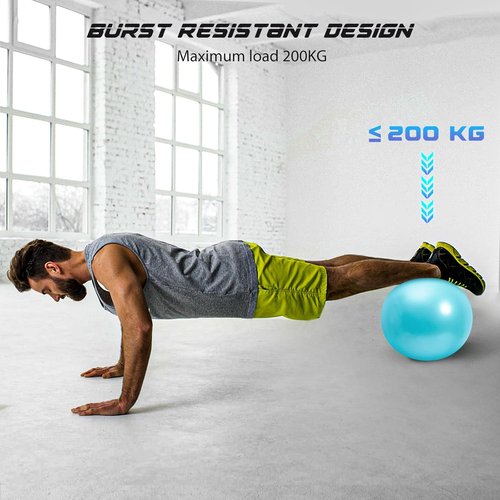 Cikyner 9-Inch Soft Pilates Ball - Mini Exercise Ball for Yoga, Physical Therapy & Home Workouts