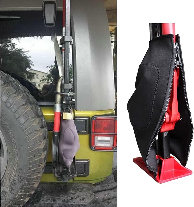 2 PCS Neoprene Cover for Hi-Lift and Other Farm Jacks - Protective Lift Jack Cover, Thick, Reliable, Waterproof