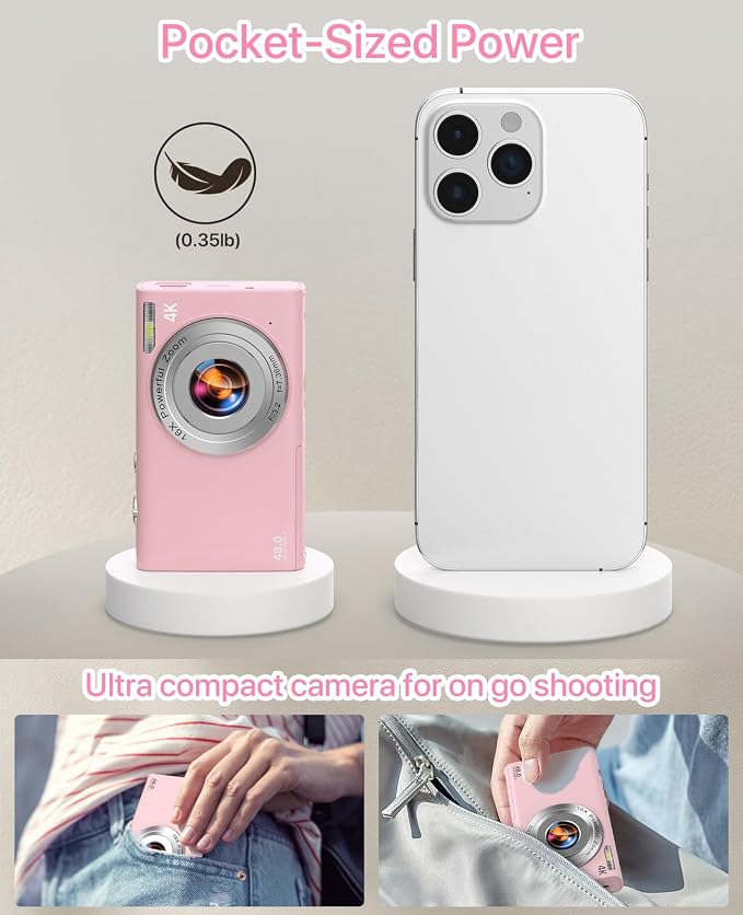 Digital Camera, 4K Vlogging Camera