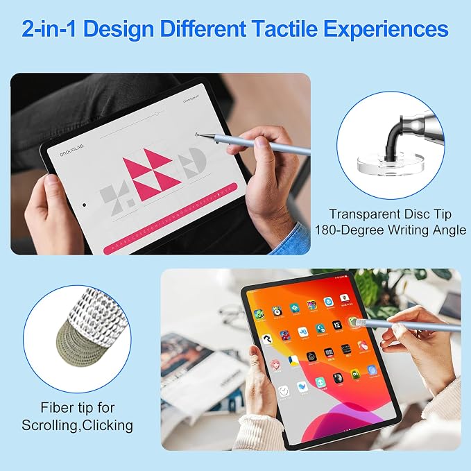 Stylus Pen for Touchscreen, 3 Pack Stylus for Nintendo Switch, ipad | 2-in-1