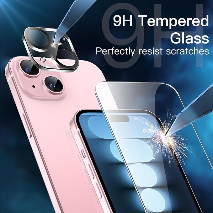 JETech Screen Protector for iPhone 15 6.1-Inch