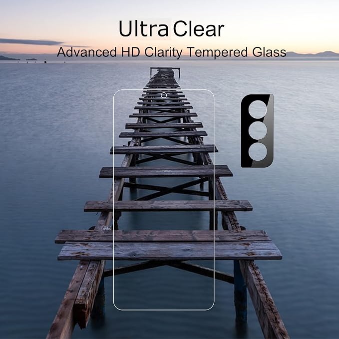 Ailun Glass Screen Protector for Galaxy S21fe 3Pack + 2Pack Camera Lens
