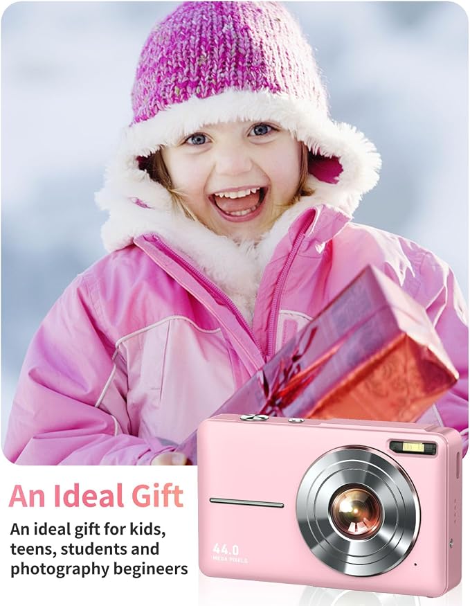 Lecran Digital Camera, FHD 1080P Point and Shoot Camera
